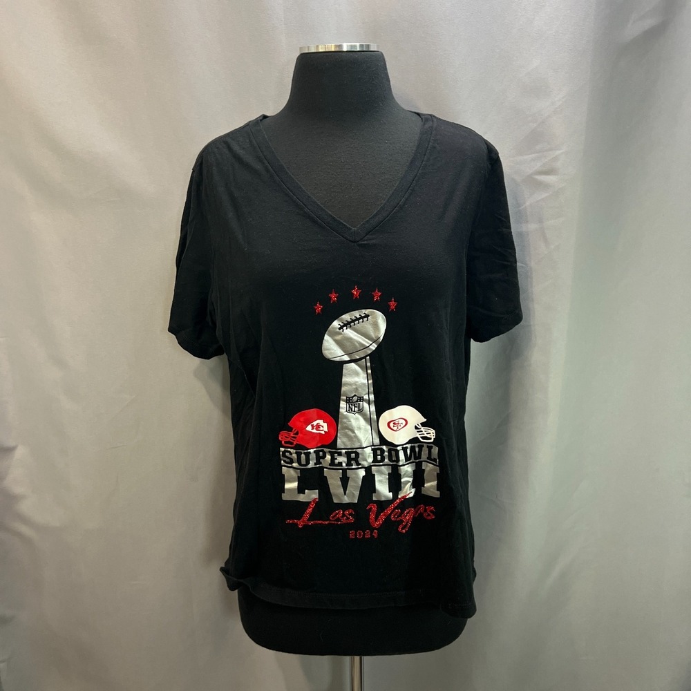 Bella+canvas T Shirt Womens XL Kansas City Chiefs San Francisco Super Bowl LVIII